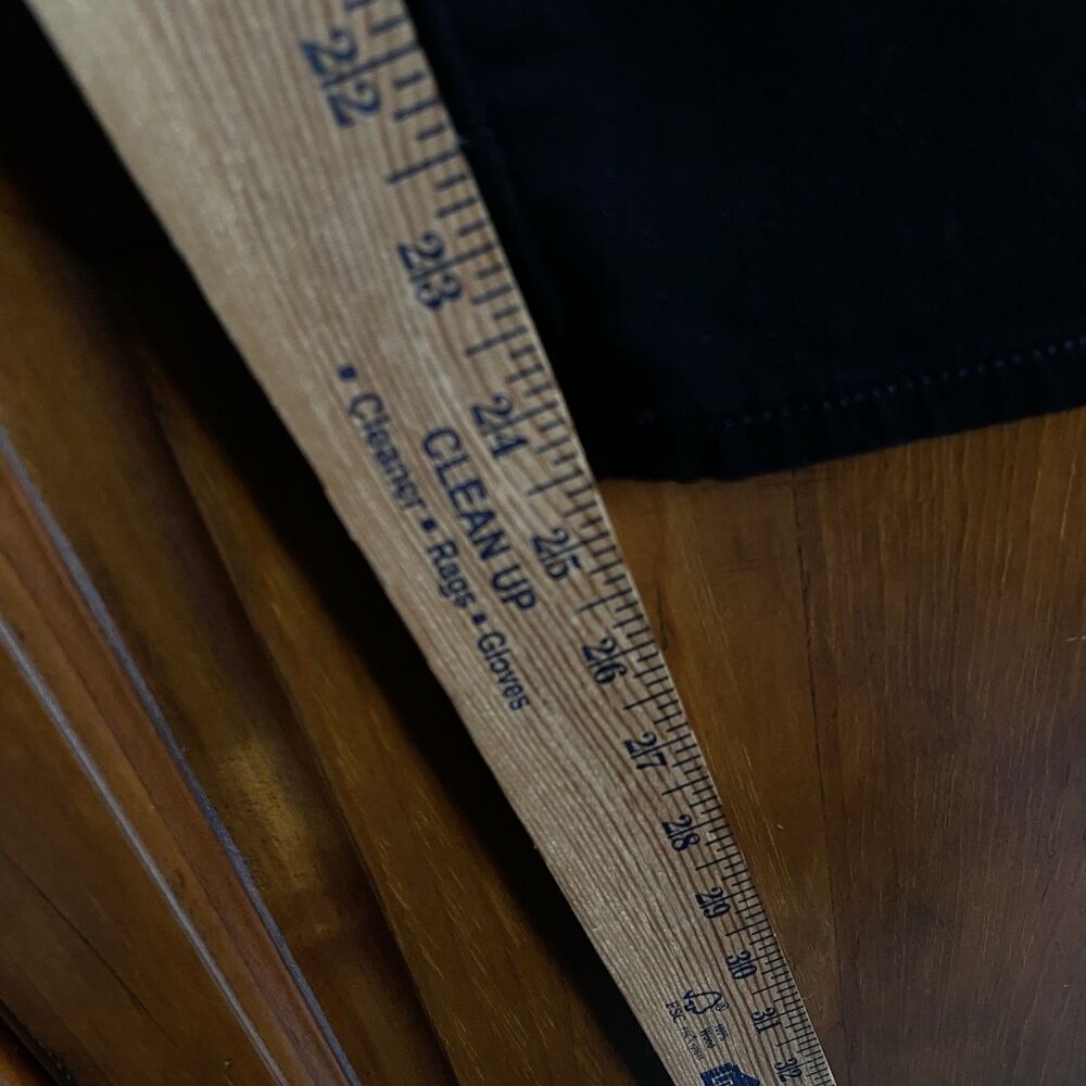 Lands End High Rise Slim Ankle Jeans 7/8 Length Size 12 Petite Black Denim - Picture 9 of 13